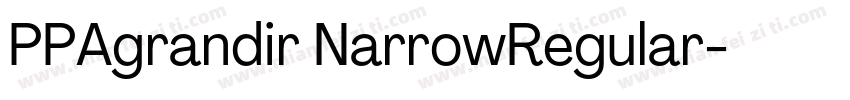PPAgrandir NarrowRegular字体转换